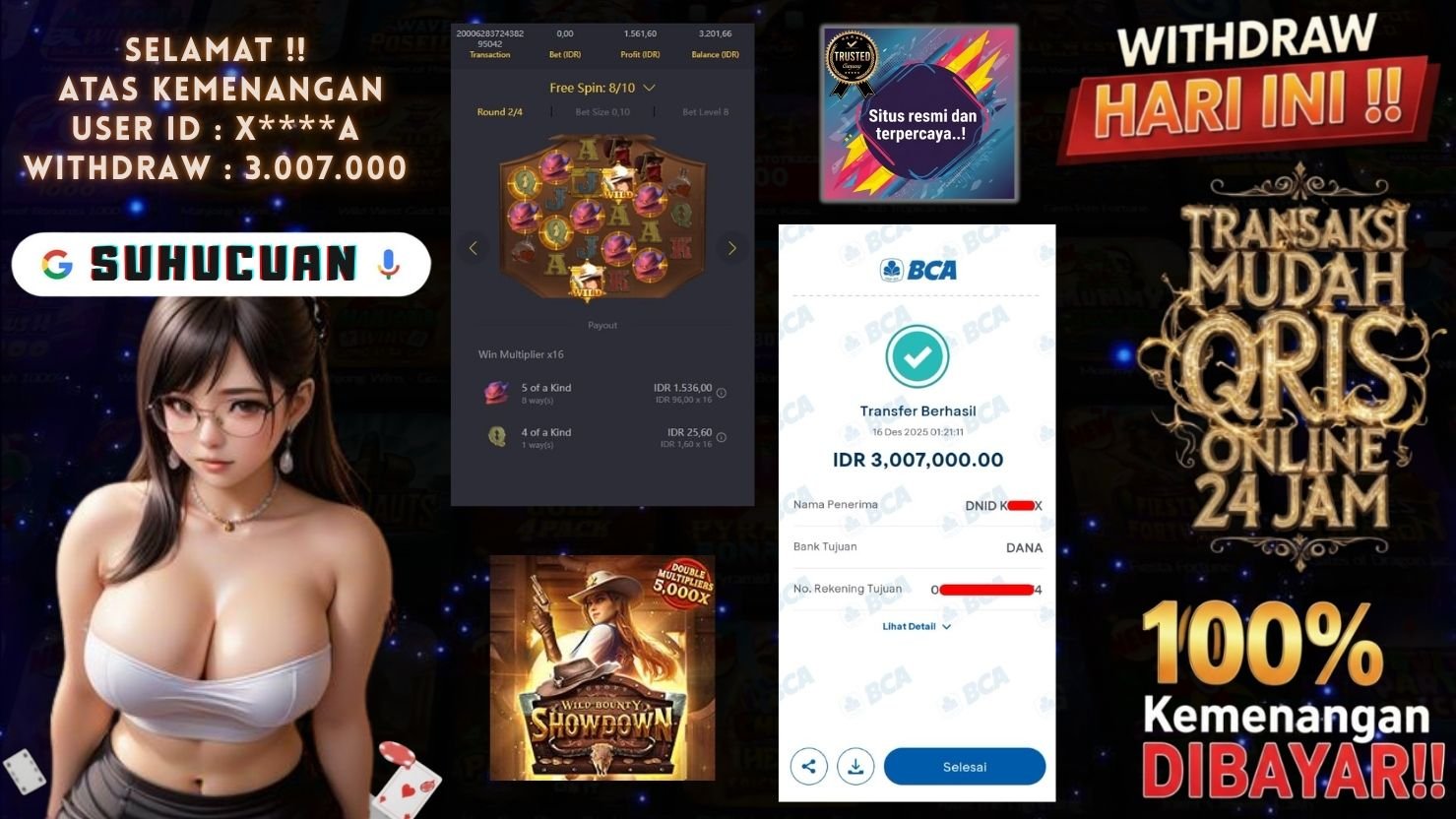 SUHUCUAN JACKPOT SLOT WILD BOUNTY SHOWDOWN